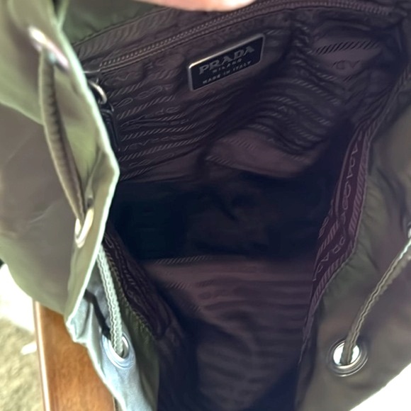 PRADA Medium Khaki Backpack - Picture 6 of 7